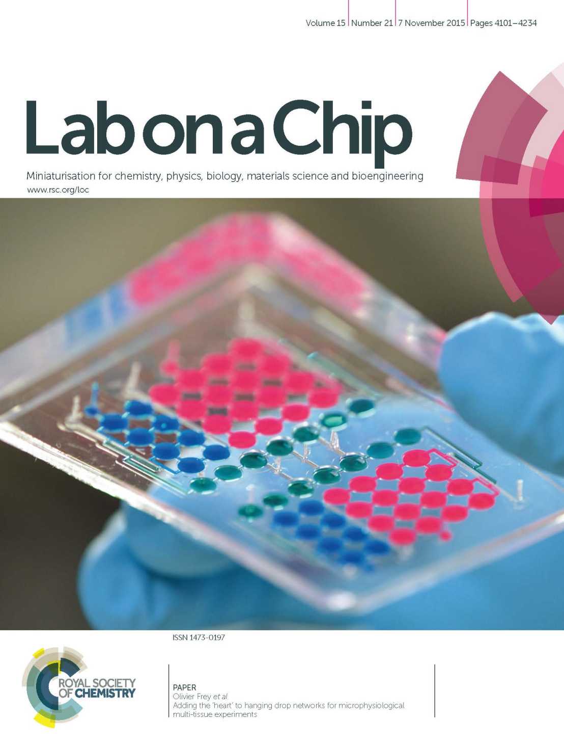 Enlarged view: Lab on Chip Title Hanging Drop Network