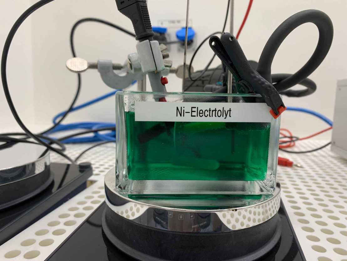 Setup Ni electroplating