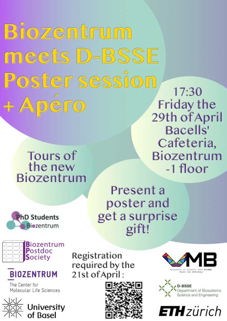 Enlarged view: Poster for the event 'Biozentrum meets D-BSSE'