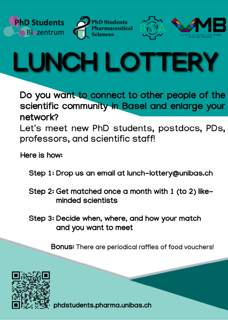 Enlarged view: VMB-UniBasel Lunch Lottery flyer