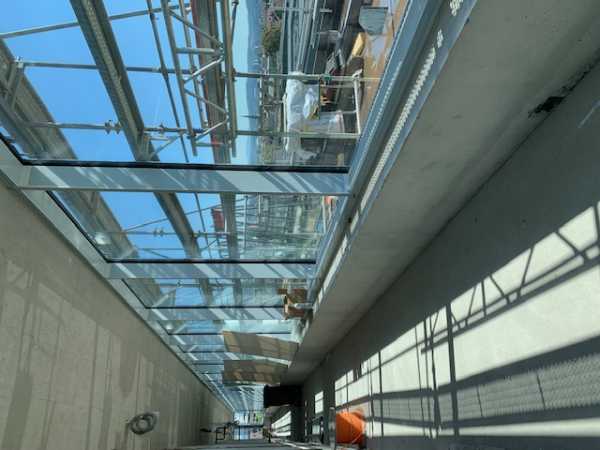 Inner glazing installed on the 5th floor, August 2020.