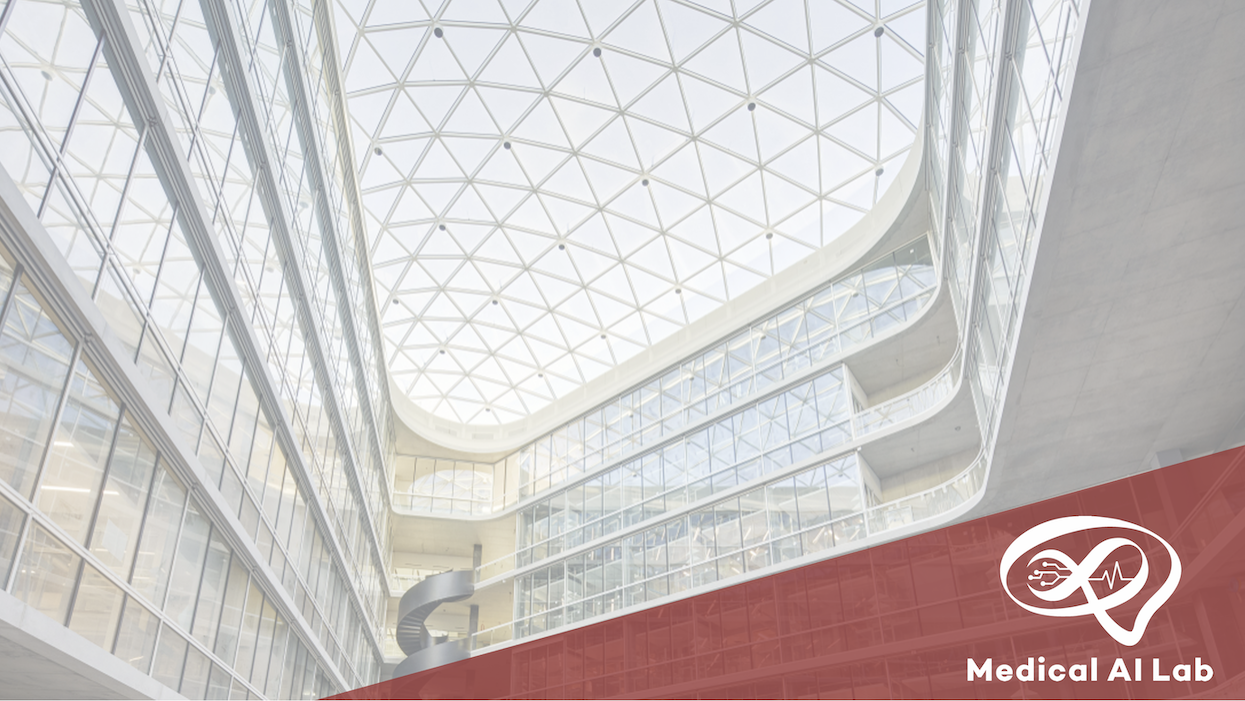 The lab logo is shown together with a background of the D-BSSE department atrium.