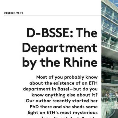 screenshot of article D-BSSE: The department by the Rhine