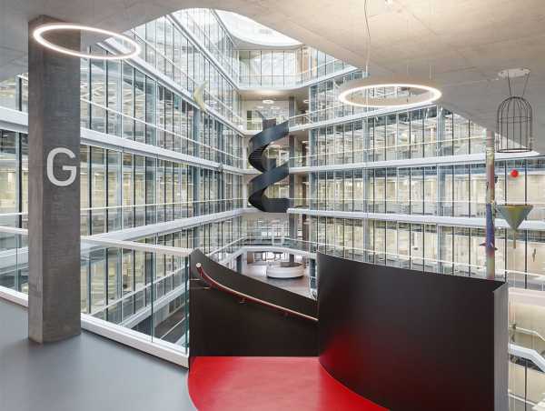 BSS stair case and atrium and art-in-construction