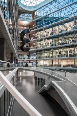 inside view into the atrium of BSS