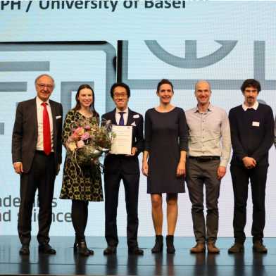 Group photo of Schweizer Akademien at the ORD award ceremony