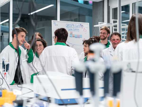 View into the educational lab during the public tour