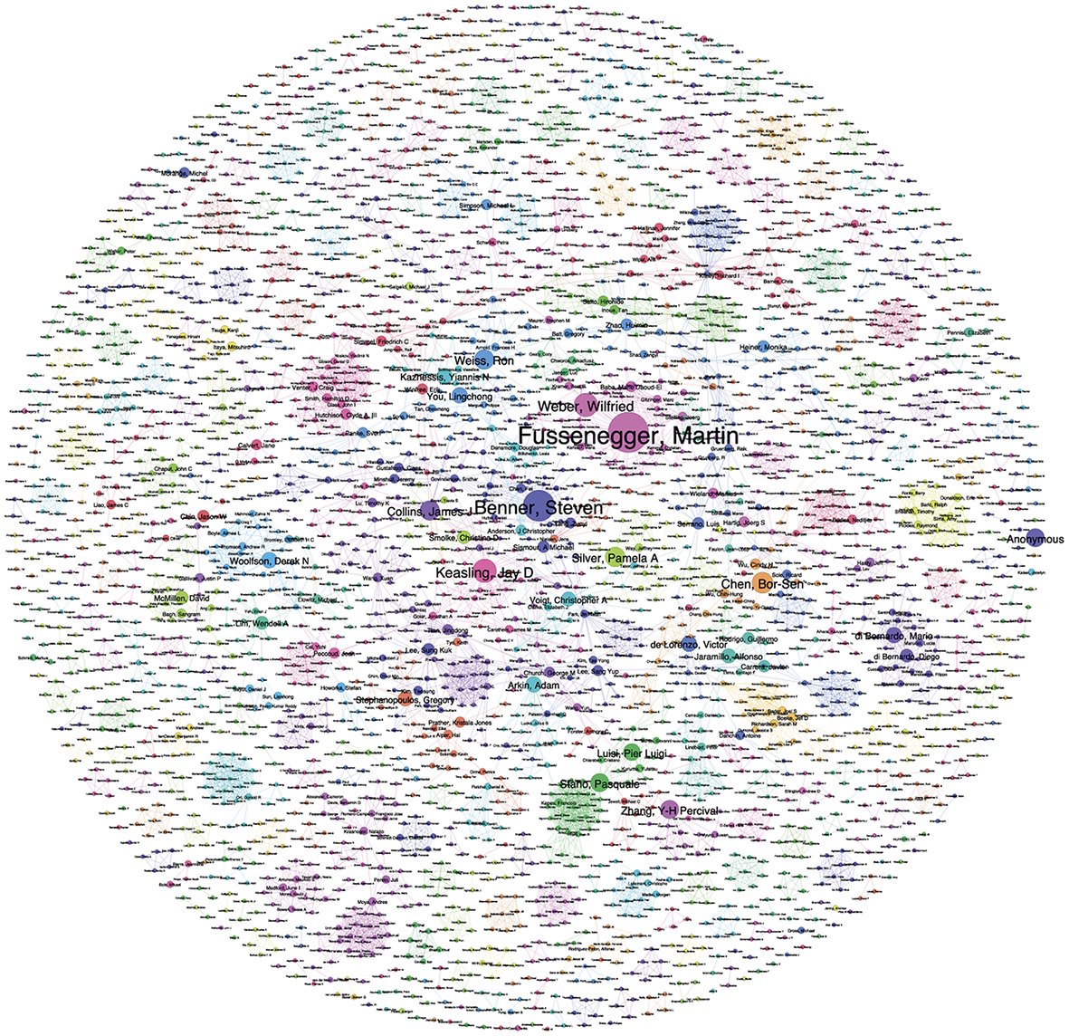 Enlarged view: Synthetic biology: mapping the scientific landscape